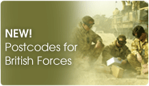 Postcodes for British Forces