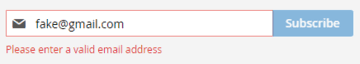 Invalid Email Address